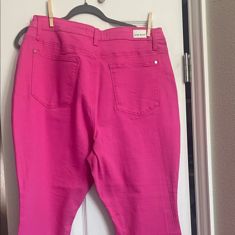 Judy Blue Hot Pink Skinny Jeans - Picture 6 of 7